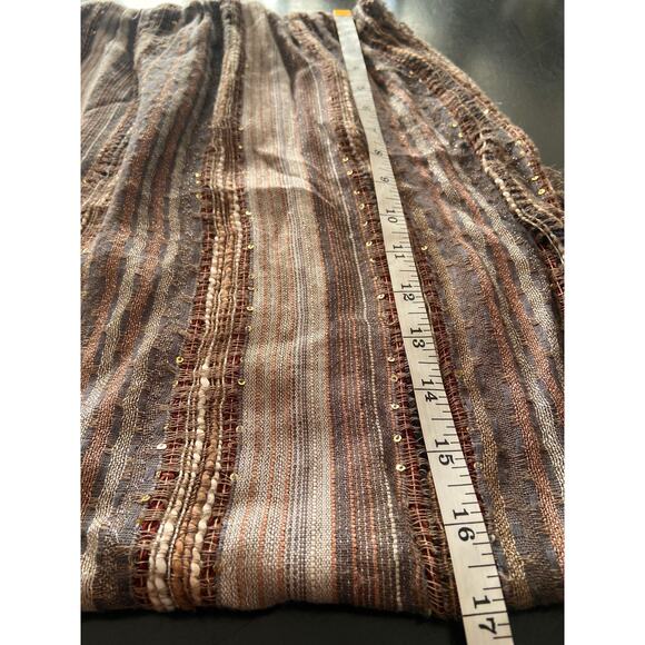 COLLECTION EIGHTEEN Brown Boho Infinity Scarf sz OS - Picture 8 of 9